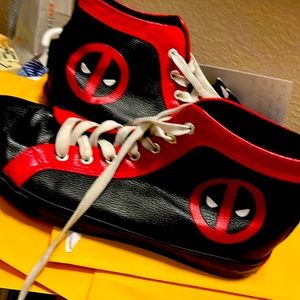 Deadpool Shoes, 9.5 size men’s high tops